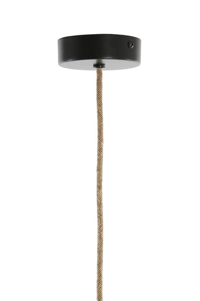 Light en Living Hanglamp Ø42x42 cm MAKASSAR zijde crème