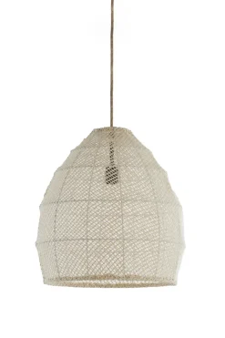 Light en Living Hanglamp Ø42x42 cm MAKASSAR zijde crème