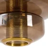Light en Living Hanglamp Ø35x20 cm MEYARA glas bruin+goud