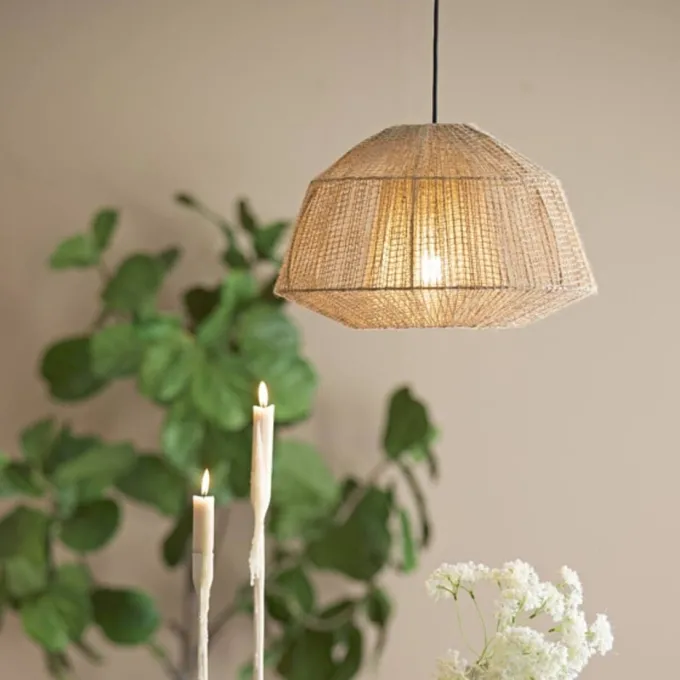 Light en Living Hanglamp Ø40x25 cm MACUL jute naturel