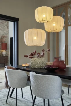 Light en Living Hanglamp Ø60x45 cm PLUMERIA zand - Light & Living