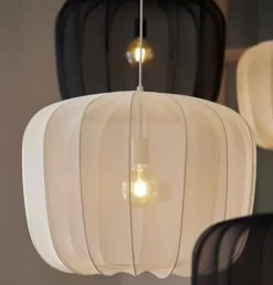 Light en Living Hanglamp Ø60x45 cm PLUMERIA zand - Light & Living