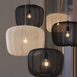 Light en Living Hanglamp Ø60x45 cm PLUMERIA zwart van Light & Living