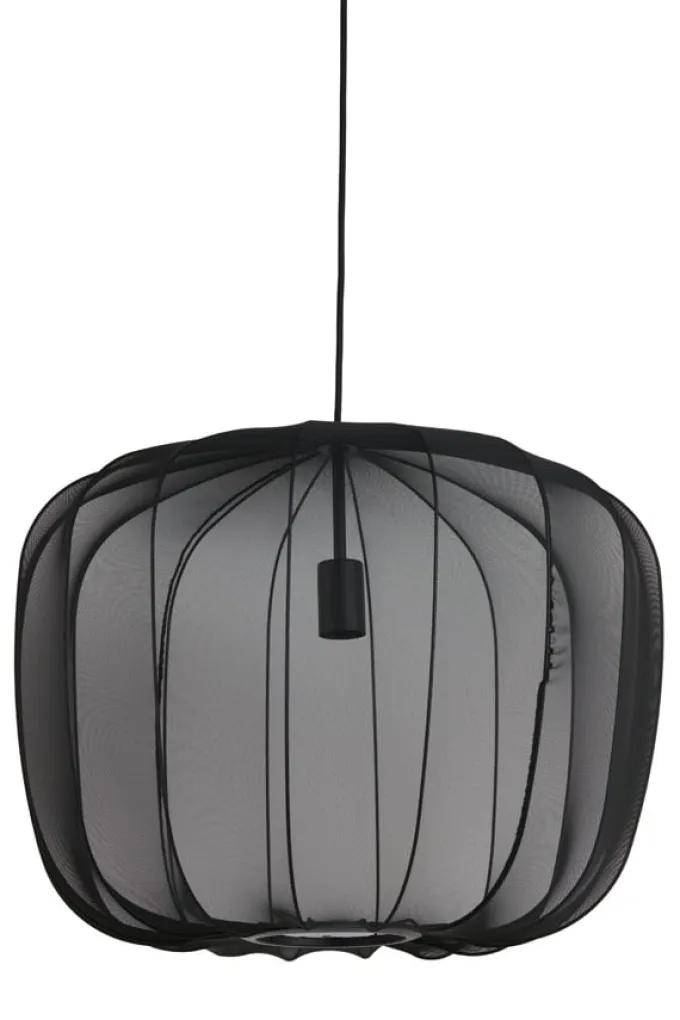 Light en Living Hanglamp Ø60x45 cm PLUMERIA zwart van Light & Living