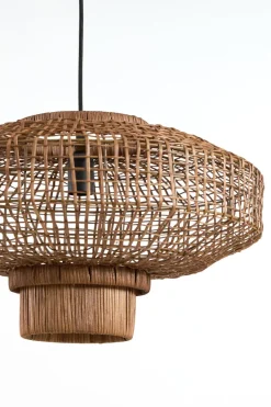 Light en Living Hanglamp Ø50x30 cm PALDOR rotan bruin