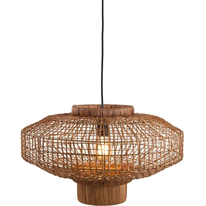 Light en Living Hanglamp Ø50x30 cm PALDOR rotan bruin