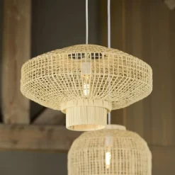 Light en Living Hanglamp Ø50x30 cm PALDOR rotan naturel
