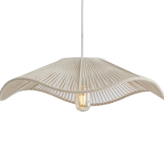 Light en Living Hanglamp Ø50x12 cm RAFA creme