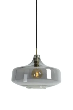 Light en Living Hanglamp Ø29,5x21 cm SOLNA antiek brons+smoke glas