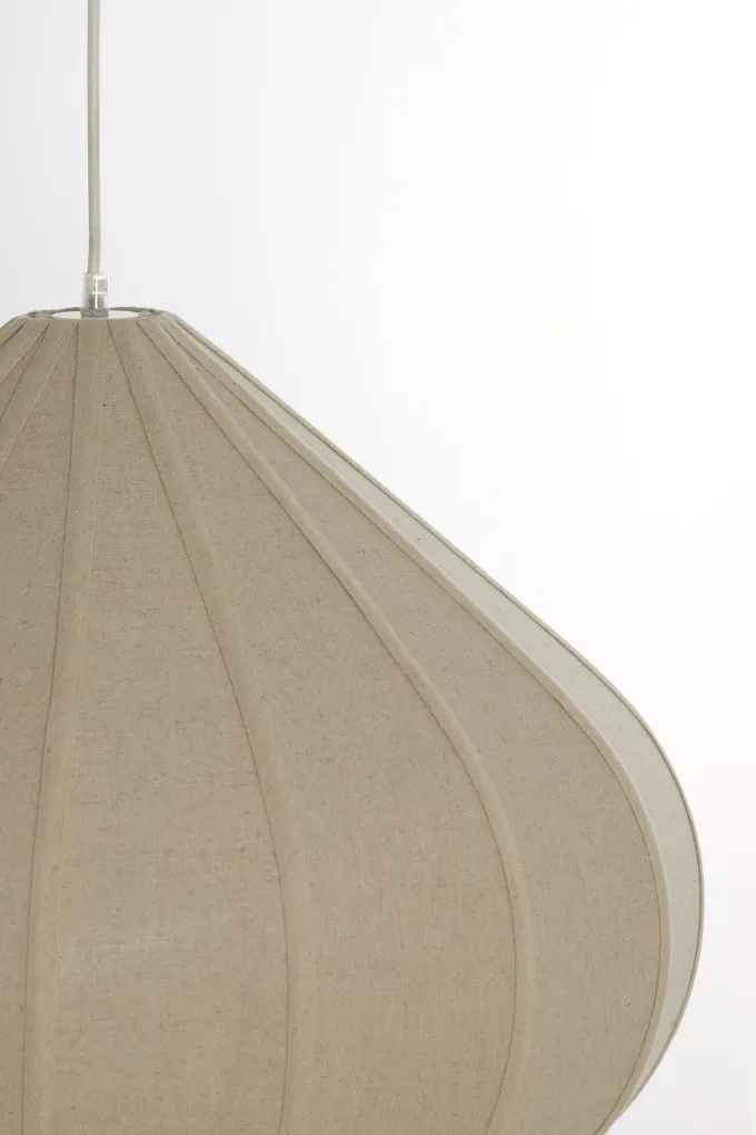 Light en Living Hanglamp Ø50X34 cm ZUBEDA linnen naturel