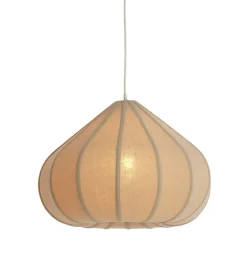 Light en Living Hanglamp Ø50X34 cm ZUBEDA linnen naturel
