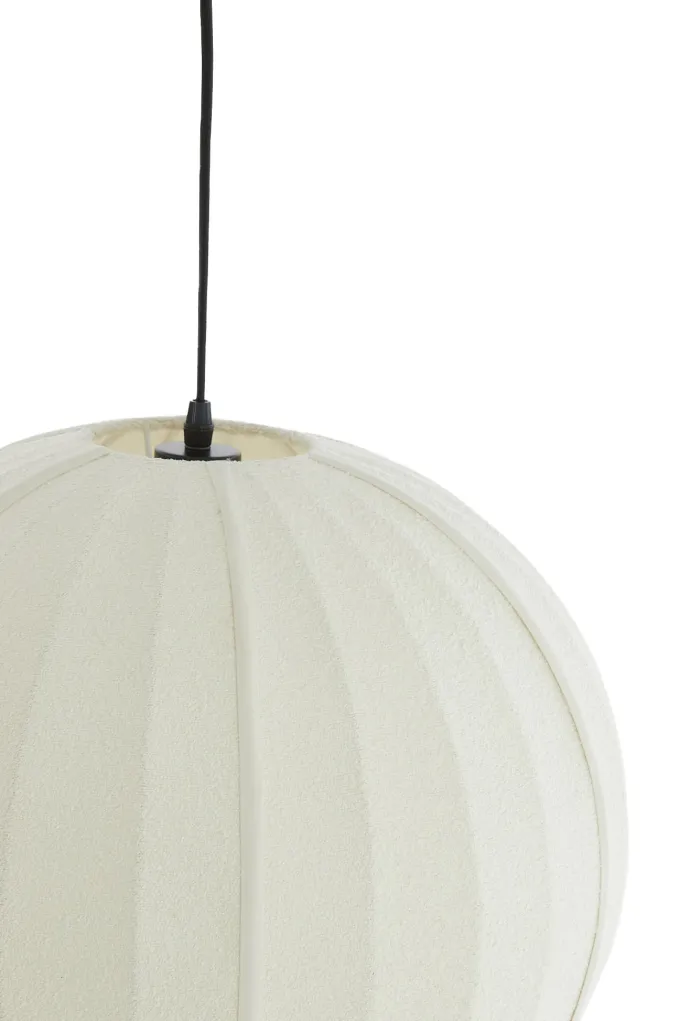 Light en Living Hanglamp Ø35X33 cm ZAGORI bouclé creme