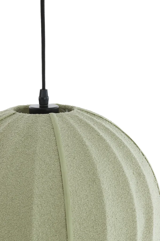 Light en Living Hanglamp Ø44x42 cm ZAGORI bouclé mintgroen