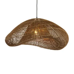 Light en Living Hanglamp 65x64x30,5 cm JANZUR rattan donkerbruin