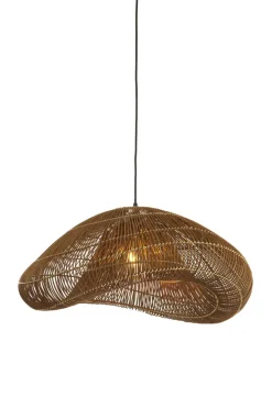 Light en Living Hanglamp 65x64x30,5 cm JANZUR rattan donkerbruin