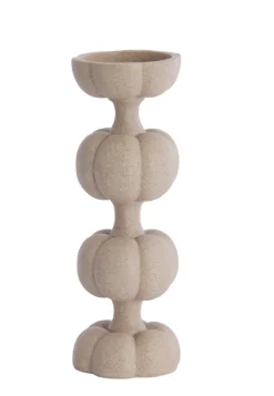 Light en Living Kaarsenhouder Ø13x36,5 cm ASTORIA zand