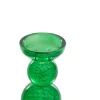 Light en Living Kaarsenhouder ITINGA Ø10x26,5 cm van groen bubbelglas