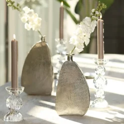 Light en Living Kaarsenhouder ITINGA glas bubbel helder Ø9,5x15,5 cm van Light & Living