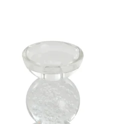 Light en Living Kaarsenhouder ITINGA glas bubbel helder Ø9,5x15,5 cm van Light & Living
