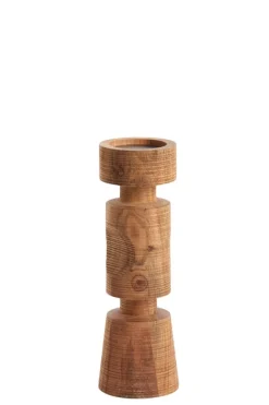 Light en Living Kandelaar EXUMAS hout bruin - 2 maten van Light&Living