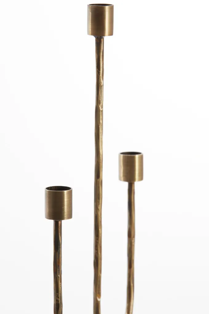 Light en Living Kandelaar NICOLE 3-lichts 22,5x15x45,5 cm - Antiek Brons