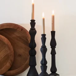 Light en Living Kandelaar TAVOLA hout mat zwart - diverse afmetingen