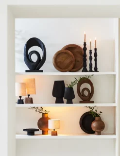 Light en Living Kandelaar TAVOLA hout mat zwart - diverse afmetingen