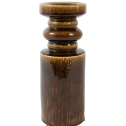 Light en Living Kandelaar Ø11,5x29,5 cm CEROU keramiek donker bruin