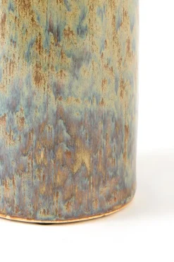 Light en Living Kandelaar Ø11,5x29,5 cm CEROU keramiek denim blauw-bruin