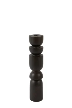 Light en Living Kandelaar Ø7,5x36 cm CAZORLA hout chocolade bruin