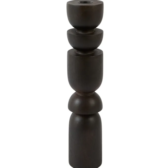 Light en Living Kandelaar Ø7,5x36 cm CAZORLA hout chocolade bruin