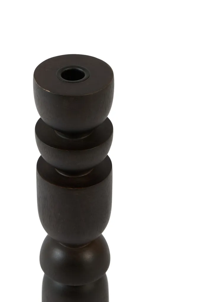 Light en Living Kandelaar Ø7,5x36 cm CAZORLA hout chocolade bruin