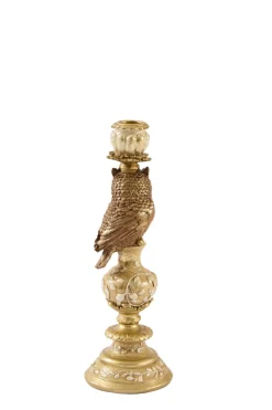 Light en Living Kandelaar Ø9x26 cm OWL zand+goud