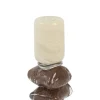 Light en Living Kandelaar Ø11,5x35 cm ESTINA crème+donker bruin