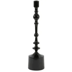 Light en Living Kandelaar Ø10x42 cm SHEVA glanzend zwart