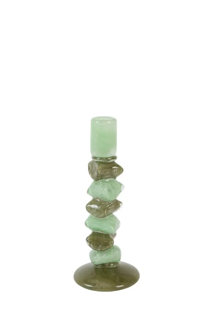 Light en Living Kandelaar Ø11,5x29,5 cm ESTINA mint+groen