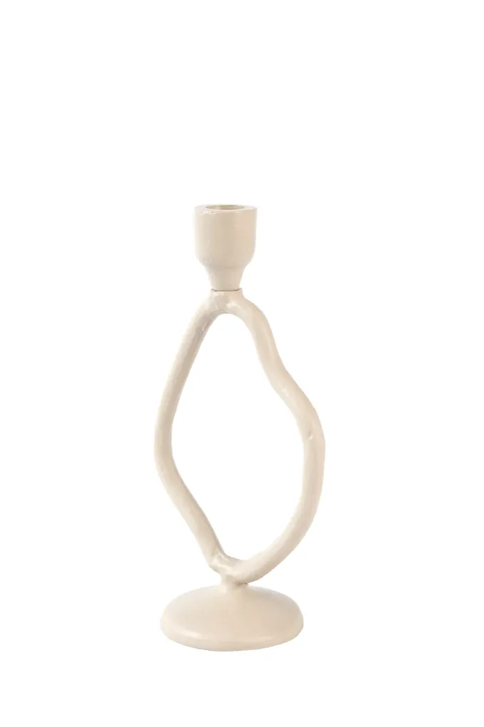 Light en Living Kandelaar 14x9x25,5 cm JEZRA creme