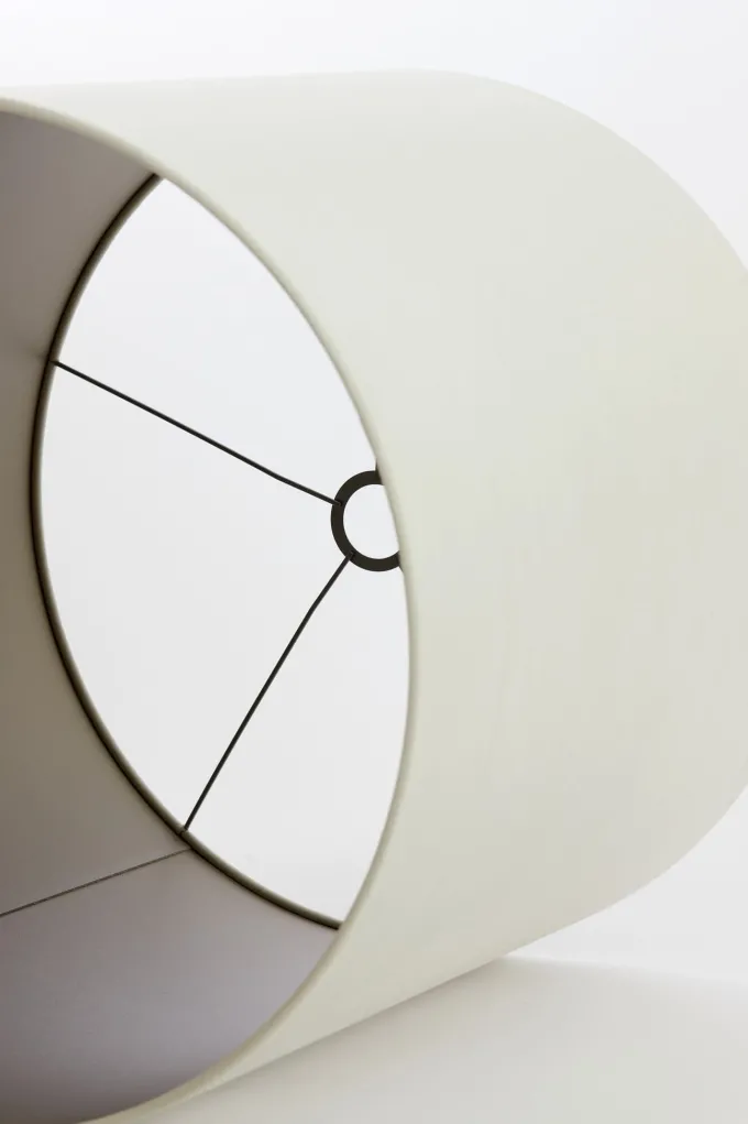 Light en Living Kap cilinder 40-40-49 cm VELOURS off white