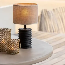 Light en Living Kap cilinder 20-20-15 cm BRESKA parel wit