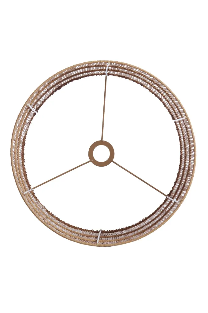 Light en Living Kap cilinder 40-40-50 cm LANZANO raffia naturel