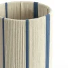 Light en Living Kap cilinder 20-20-30 cm MEDAN crème+blauw