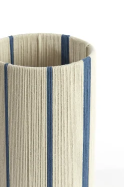 Light en Living Kap cilinder 20-20-30 cm MEDAN crème+blauw