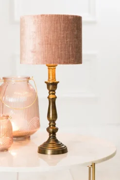 Light en Living Kap cilinder 20-20-15 cm GEMSTONE oud roze