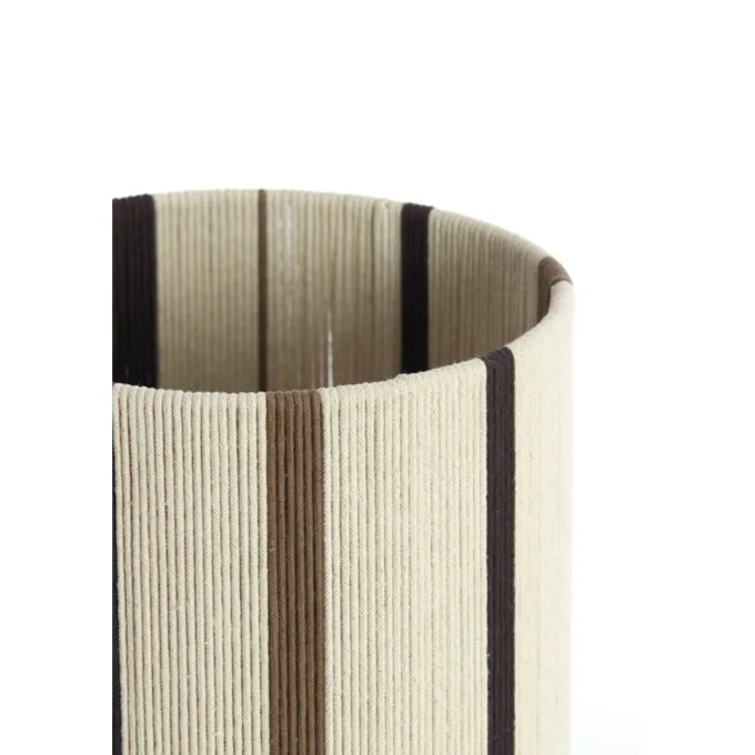 Light en Living Kap cilinder 20-20-30 cm MEDAN crème+bruin+donker bruin