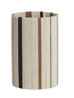 Light en Living Kap cilinder 20-20-30 cm MEDAN crème+bruin+donker bruin