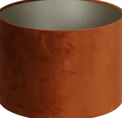 Light en Living Kap cilinder 25-25-18 cm VELOURS terra