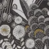Light en Living Kap cilinder 20-20-15 cm FLORA zwart goud