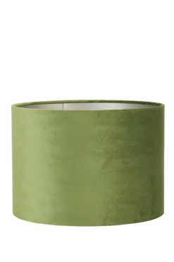 Light en Living Kap cilinder 40-40-30 cm VELOURS olive green