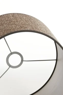 Light en Living Kap cilinder SAVERNA donker bruin - diverse afmetingen