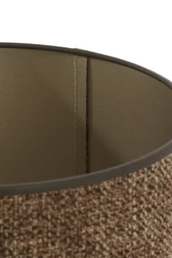 Light en Living Kap cilinder SAVERNA donker bruin - diverse afmetingen
